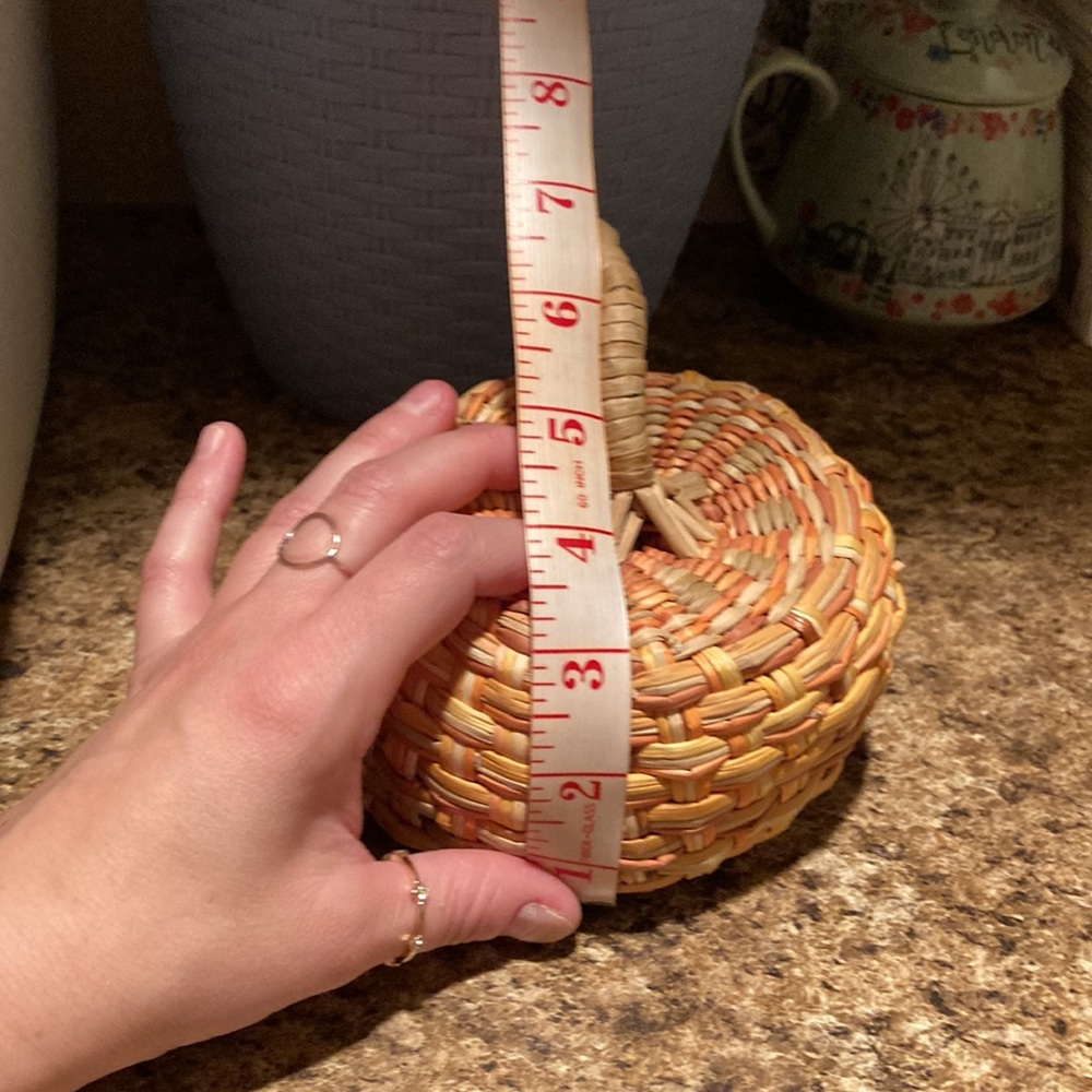 Threshold Target Medium Woven Straw Rustic Pumpkin Accent - Picture 5 of 10